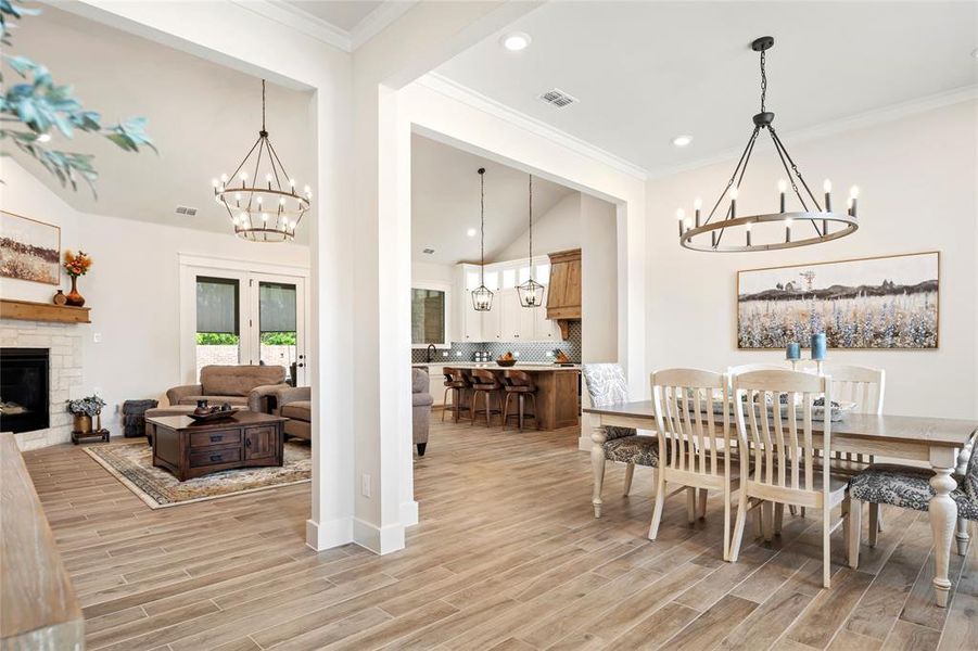 Furnished interior view inside a new home in Lincoln Pointe, Van Alstyne (Image 30).