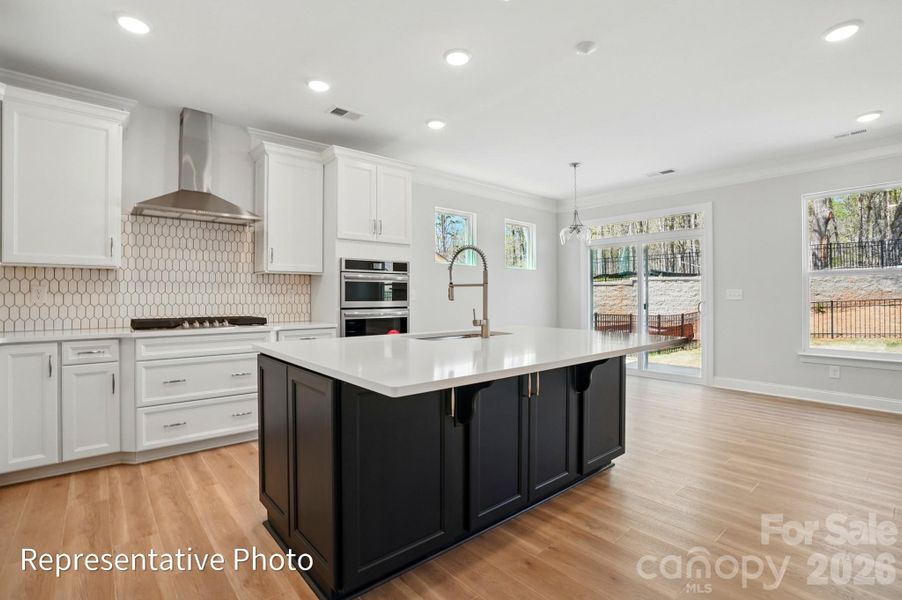 Furnished interior view inside a new home in Villas at Prestwick, Mooresville (Image 5). Furnished interior view inside a new home in Villas at Prestwick, Mooresville (Image 5).