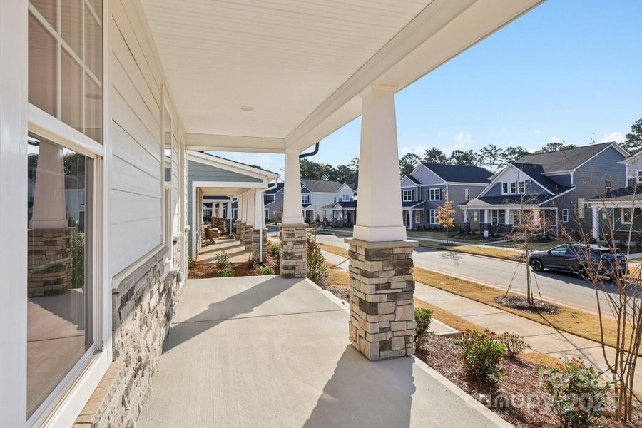 Exterior details and patio area of a home in Edgewood Preserve, Huntersville (Image 4).