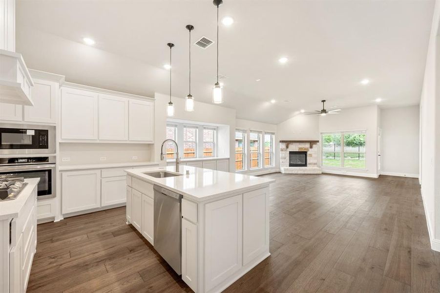 Furnished interior view inside a new home in Parks of Aledo, Aledo (Image 12).