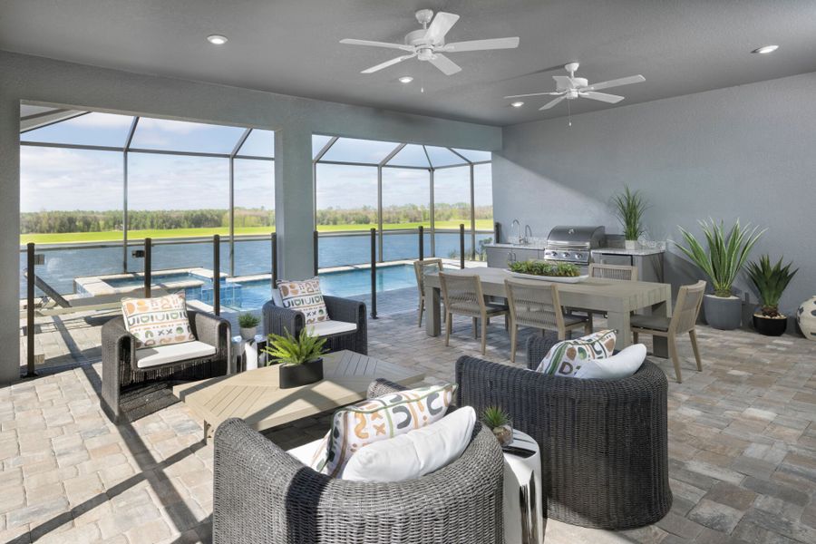 Representative furnished interior of a home built from the Terra Rosa by Mattamy Homes in Brightmore at Wellen Park, Venice (Image 13).