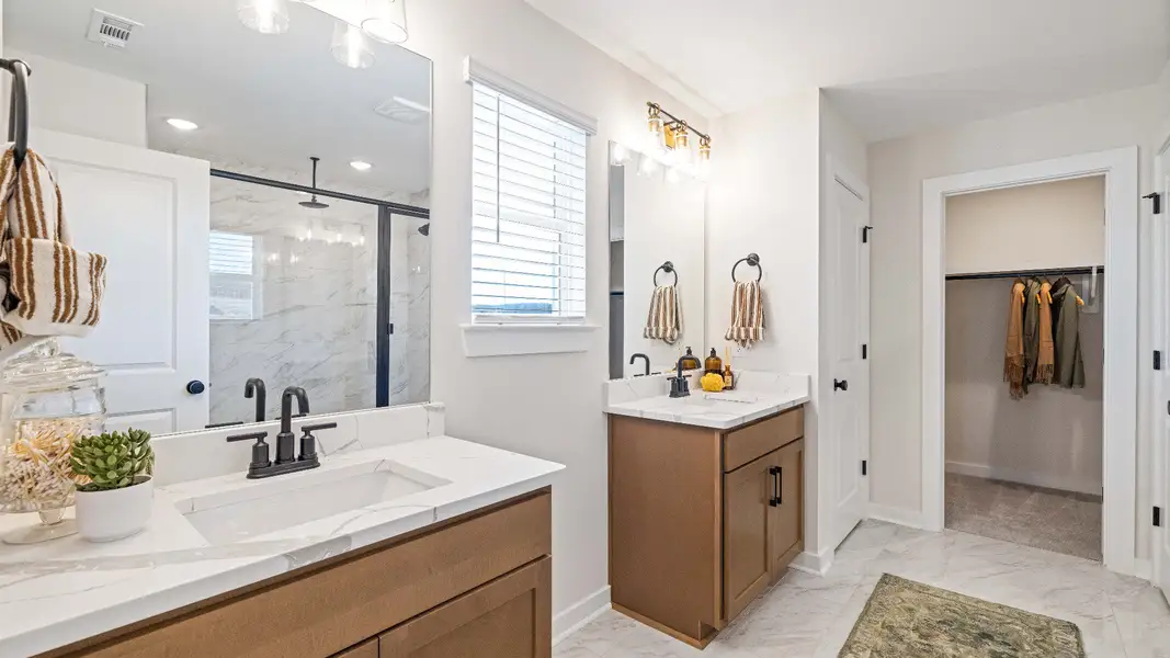 Representative furnished interior of a home built from the Wynwood by DRB Homes in Cottages of Bearwood, Mount Pleasant (Image 37).
