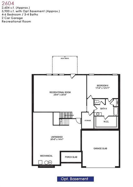 2D floor plan layout of this home in Magnolia Villas, Cornelia, GA (Image 4).