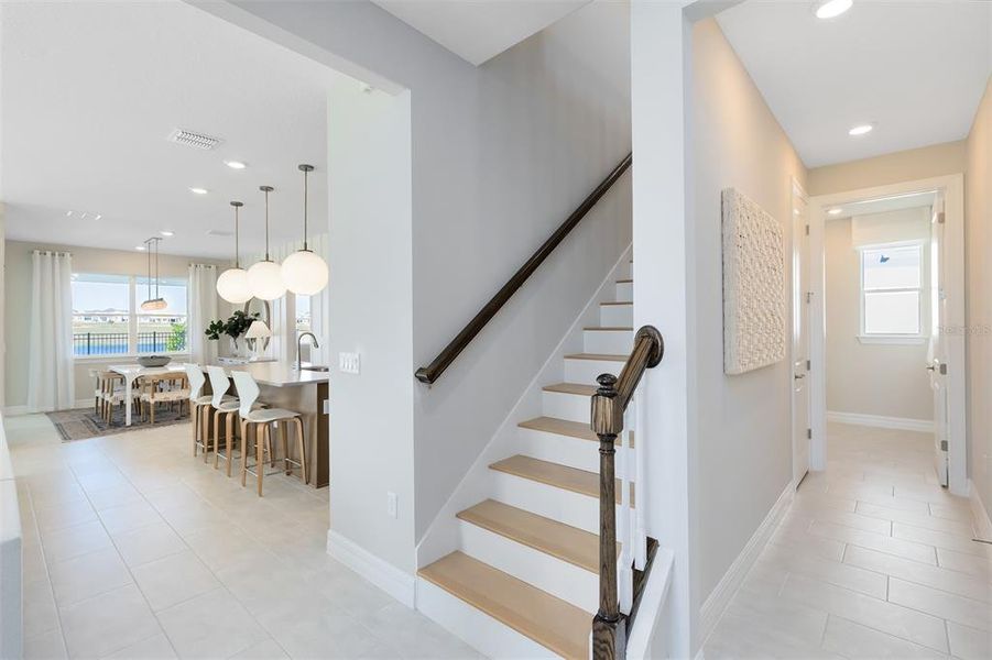 Model Home Design Only. Pictures and furnishings are for illustrative purposes only. Elevations, colors and options may vary. Furniture is for model home staging only.