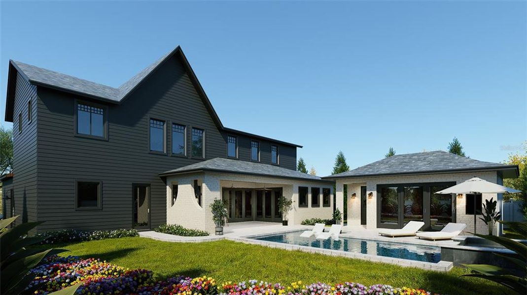 Front exterior of a new home in , Tampa, FL, highlighting curb appeal (Image 2). Front exterior of a new home in , Tampa, FL, highlighting curb appeal (Image 2).