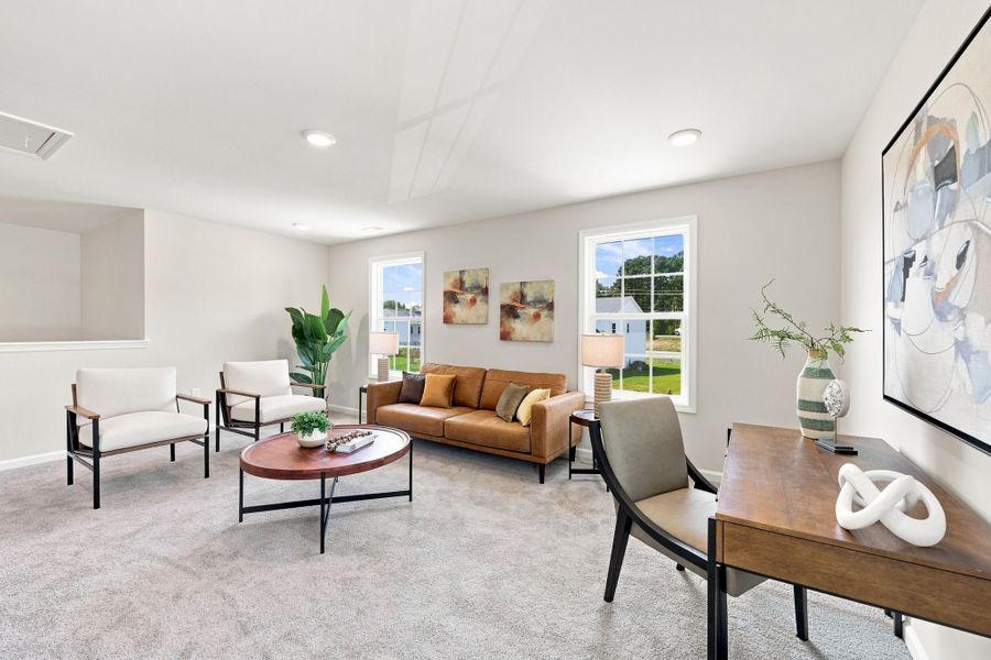 Representative furnished interior of a home built from the The Concerto by Chesapeake Homes in Highgate, Clayton (Image 29).
