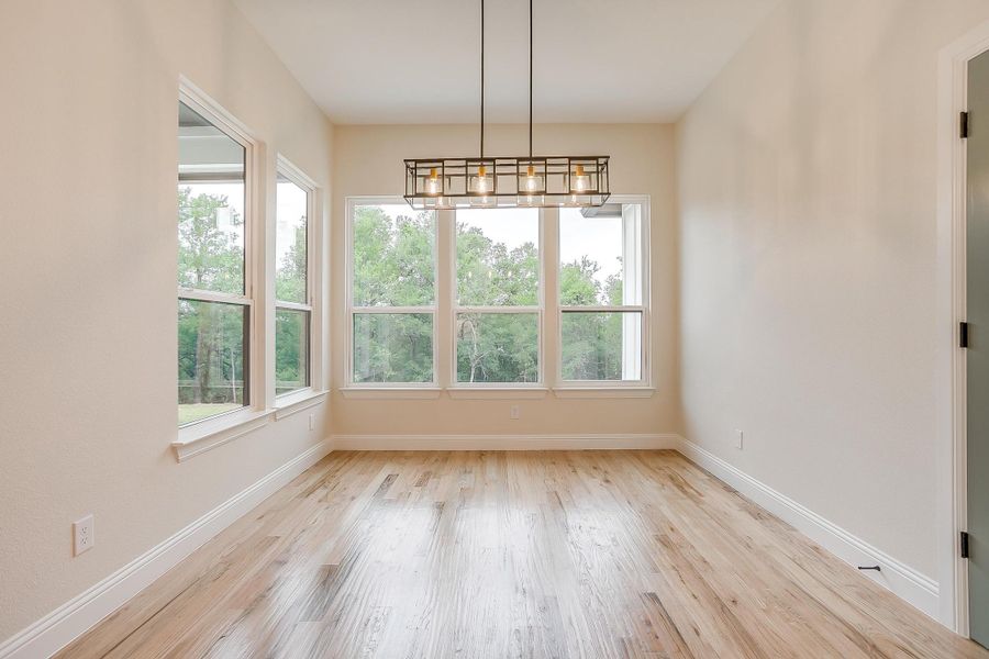 Representative furnished interior of a home built from the Cherry Laurel by Trinity Classic Homes in Zion Trails, Poolville (Image 19). Representative furnished interior of a home built from the Cherry Laurel by Trinity Classic Homes in Zion Trails, Poolville (Image 19).