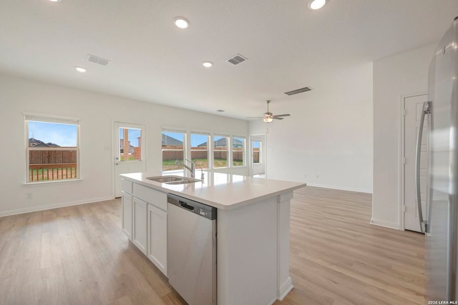 Furnished interior view inside a new home in Hickory Ridge Estates, Elmendorf (Image 11).