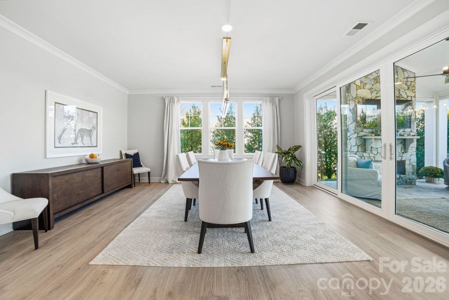 Furnished interior view inside a new home in , Huntersville (Image 12).