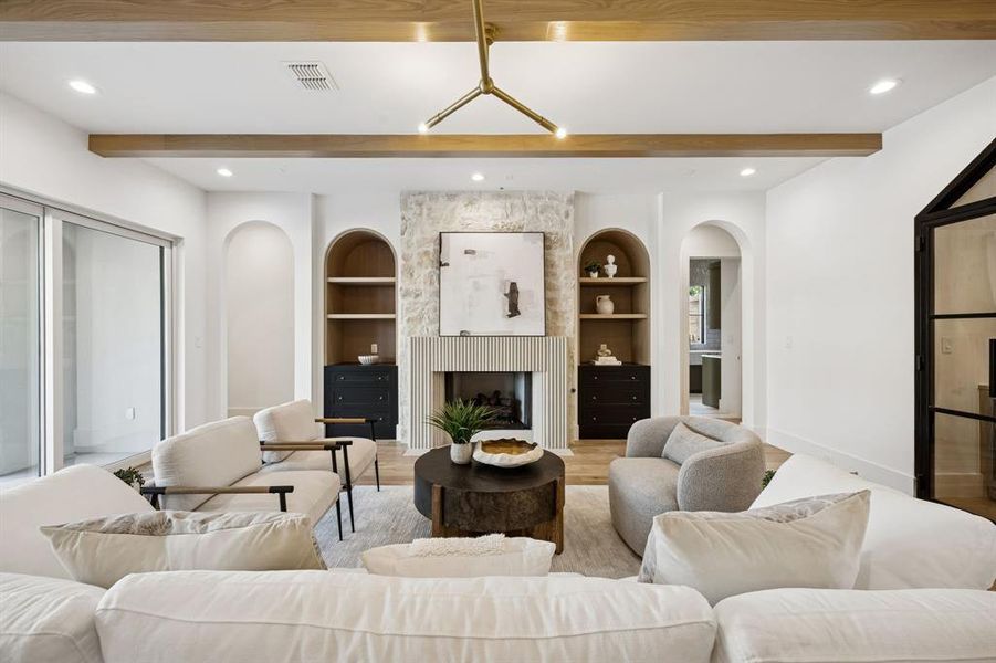 Furnished interior view inside a new home in , Dallas (Image 26).