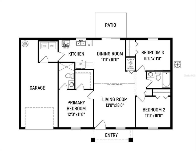 2D floor plan layout of this home in , Ocala, FL (Image 5).