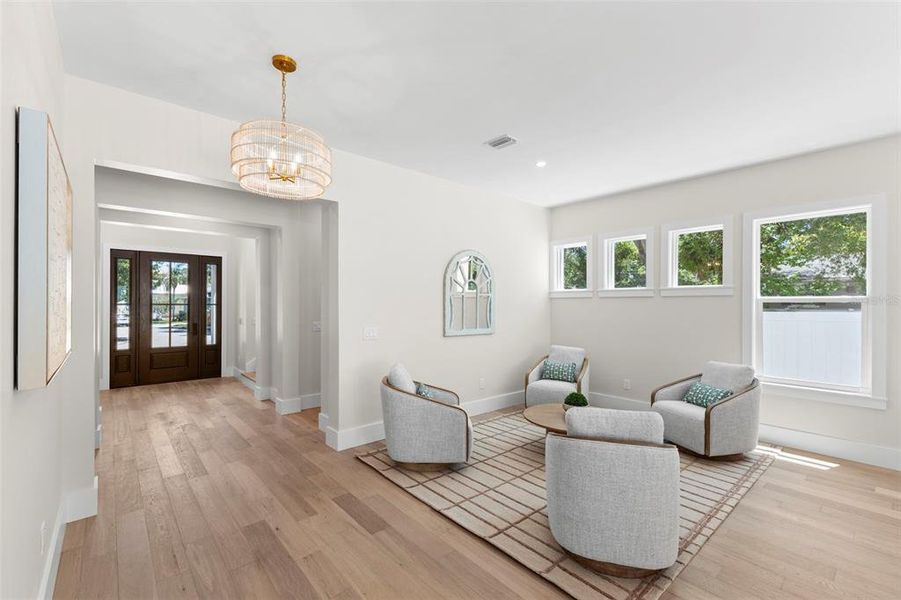 Furnished interior view inside a new home in , St. Petersburg (Image 20).