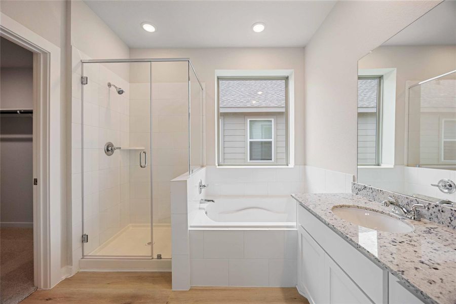 Furnished interior view inside a new home in Bluebonnet Village, Bellville (Image 8).