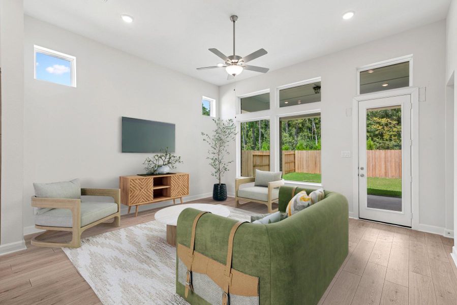 Virtually staged to give you the visual you need to see furniture placement and how the home can live.