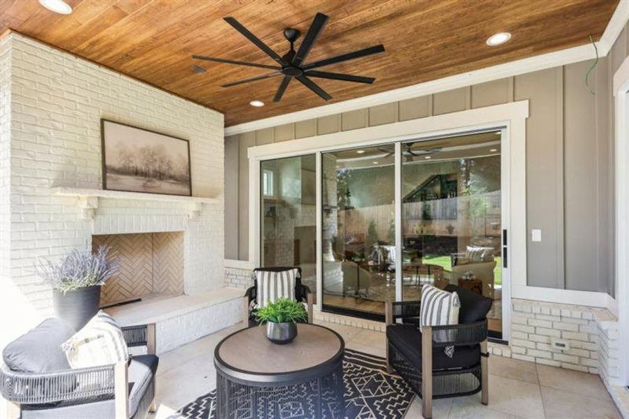 Exterior details and patio area of a home in , Marietta (Image 4).