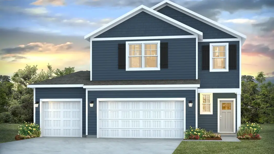 Representative exterior photo of a completed home built from the Manning by D.R. Horton in Saunders Village, Northwest, NC (Image 21).