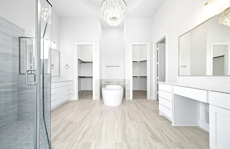 Furnished interior view inside a new home in Bridgeland 60′, Cypress (Image 12).