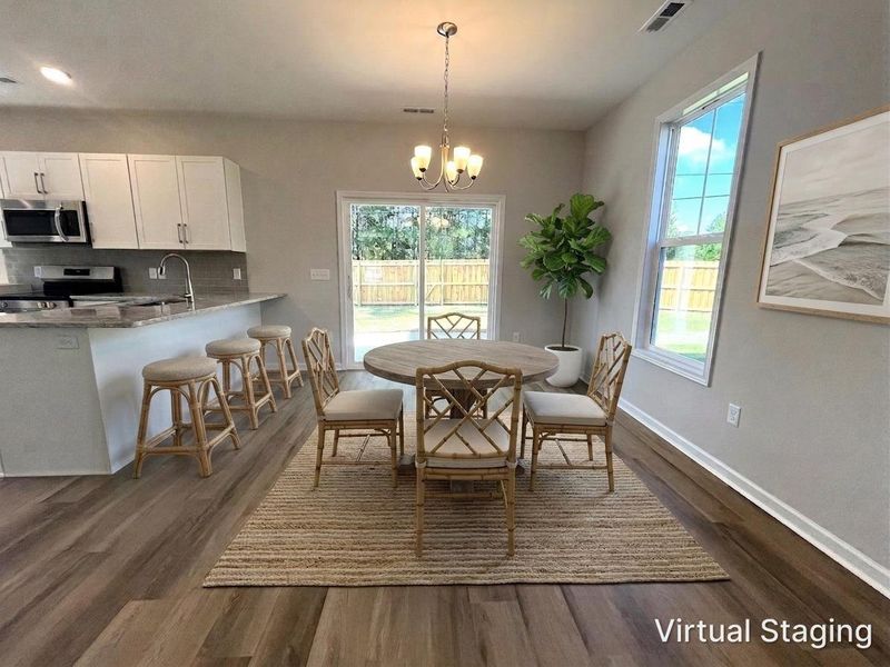 Furnished interior view inside a new home in Pine Ridge, Castle Hayne (Image 6).