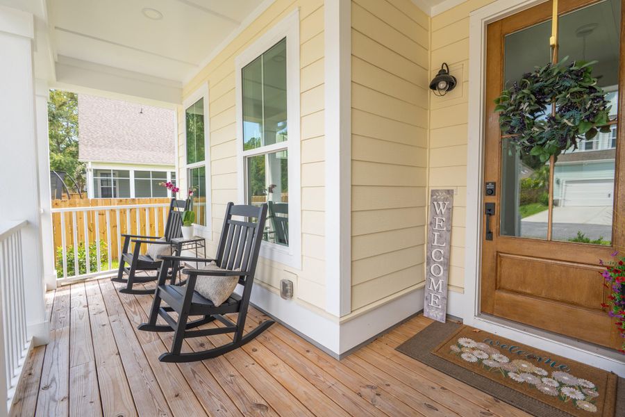 Exterior details and patio area of a home in Overlook at Copahee Sound, Awendaw (Image 44). Exterior details and patio area of a home in Overlook at Copahee Sound, Awendaw (Image 44).