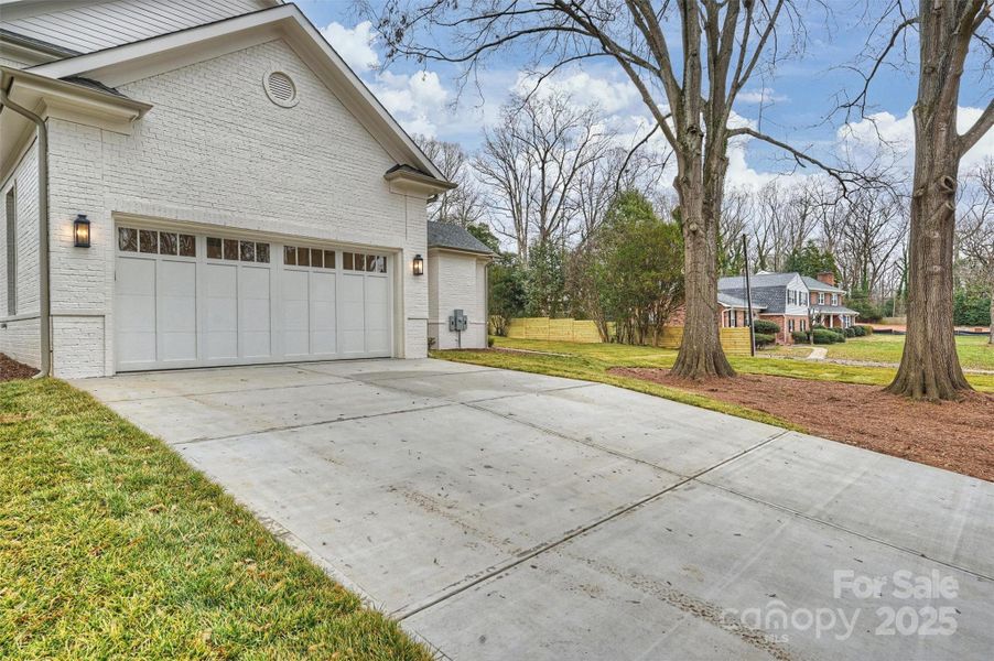 2-Car Attached, Side-Load Garage