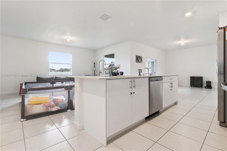 Furnished interior view inside a new home in , Homestead (Image 5). Furnished interior view inside a new home in , Homestead (Image 5).