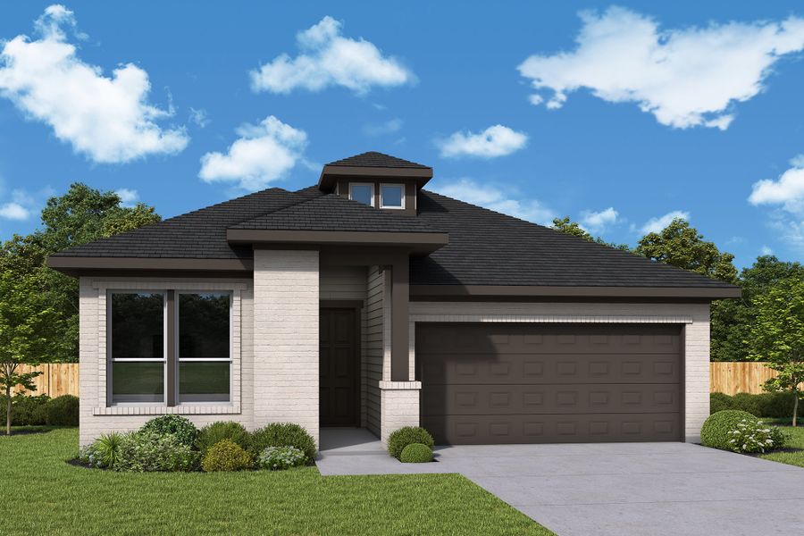 Front exterior of a home in the Briggs Ranch – Select Classic Series community, located in San Antonio, TX (Image 17).