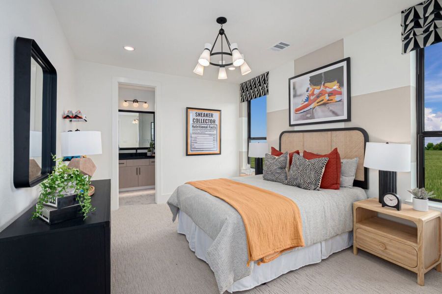 Representative furnished interior of a home built from the Montecito by Landon Homes in Fields - Brookside North, Frisco (Image 34). Representative furnished interior of a home built from the Montecito by Landon Homes in Fields - Brookside North, Frisco (Image 34).