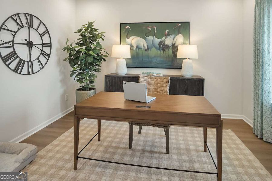 Furnished interior view inside a new home in Bryson Farms, Byron (Image 9).
