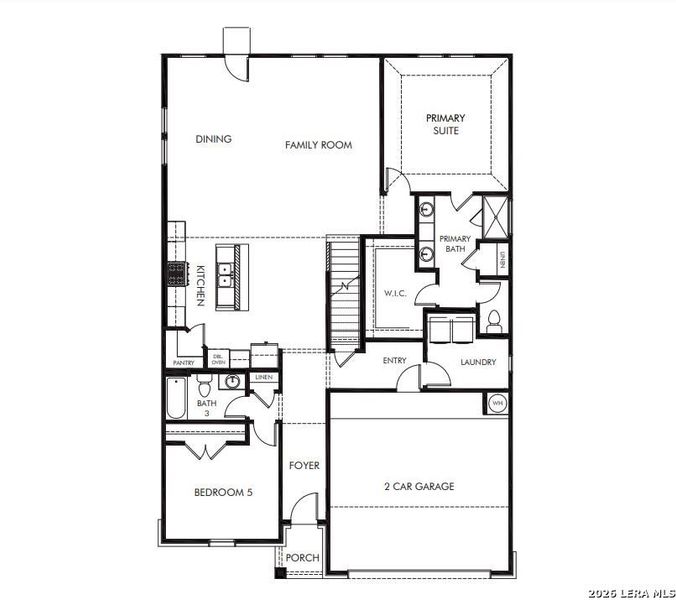 2D floor plan layout of this home in Legendary Trails - Classic Series, Cibolo, TX (Image 2). 2D floor plan layout of this home in Legendary Trails - Classic Series, Cibolo, TX (Image 2).