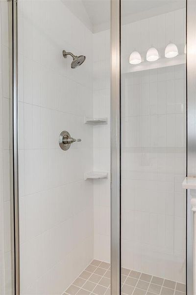 Bathroom with walk in shower