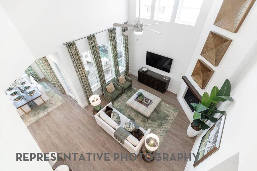 Furnished interior view inside a new home in Elyson, Katy (Image 14). Furnished interior view inside a new home in Elyson, Katy (Image 14).