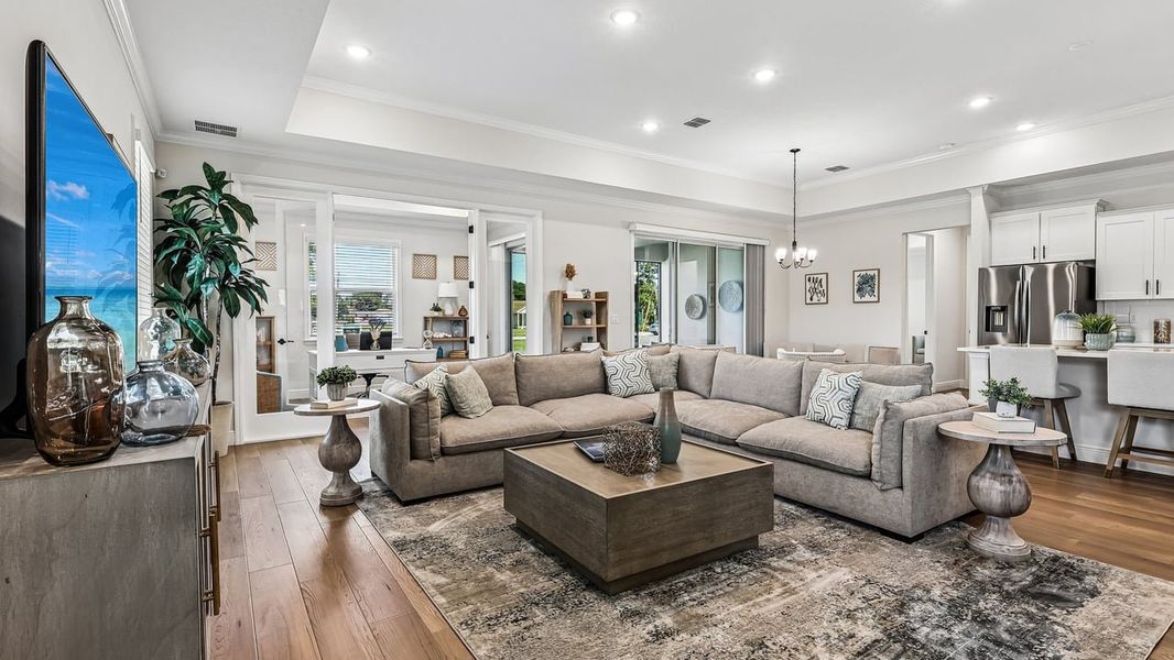 Representative furnished interior of a home built from the Venice by Maronda Homes in Malabar Springs, Palm Bay (Image 25).