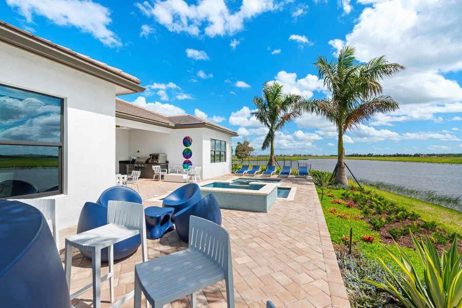 Representative exterior details of a home built from the Tivoli by GL Homes in Valencia Parc at Riverland, Port St. Lucie (Image 23).
