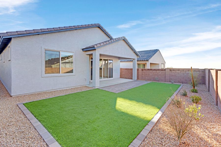 Exterior details and patio area of a home in Oasis At Rocking K, Vail (Image 8).