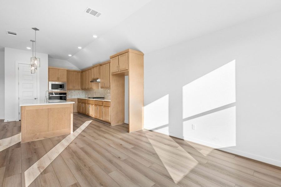 Furnished interior view inside a new home in The Colony, Bastrop (Image 10).