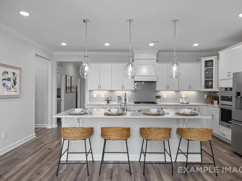 Furnished interior view inside a new home in Addison West, Holly Springs (Image 16).