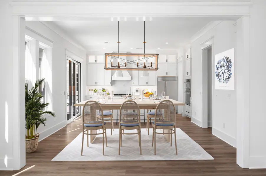 Representative furnished interior of a home built from the Solomon by Hunter Quinn Homes in Horry County Homes, Myrtle Beach (Image 5).