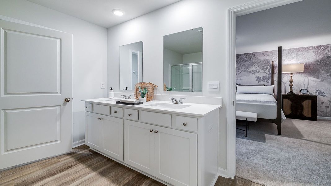 Furnished interior view inside a new home in The Lakes at North Glynn, Brunswick (Image 25).
