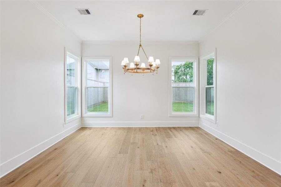 DINING ROOM - Previous work by the builder, not representation of current build.