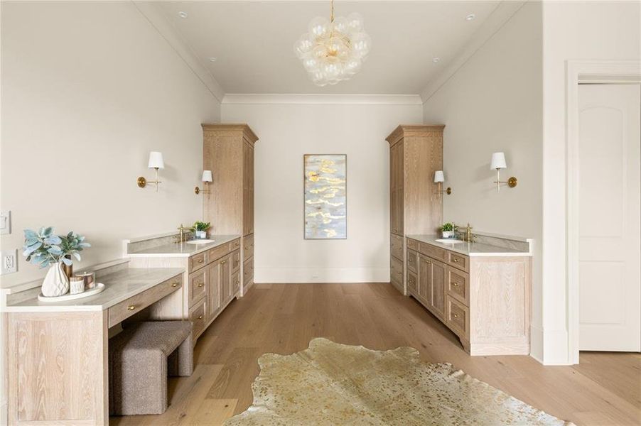 Furnished interior view inside a new home in , Canton (Image 65).