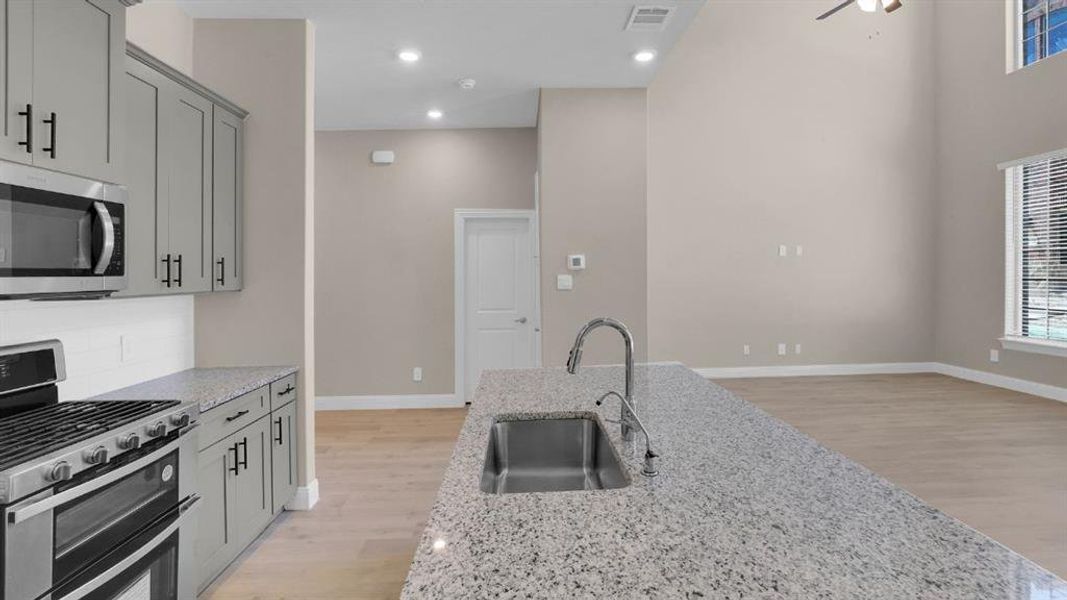 Furnished interior view inside a new home in The Avenue, Allen (Image 11).