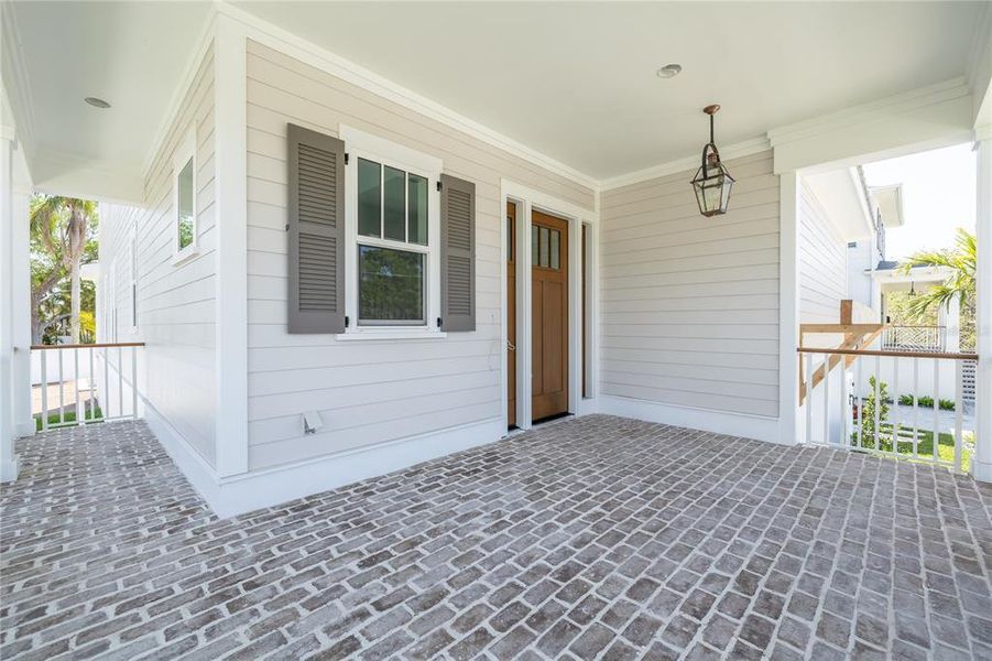 The expansive front porch.