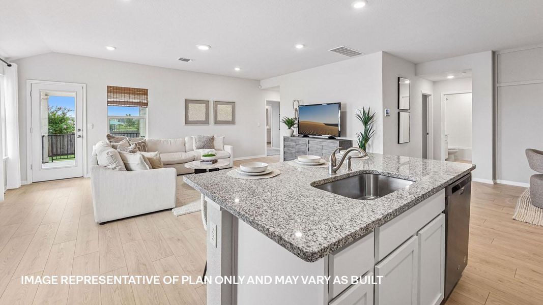Furnished interior view inside a new home in Carillon, Manor (Image 11).