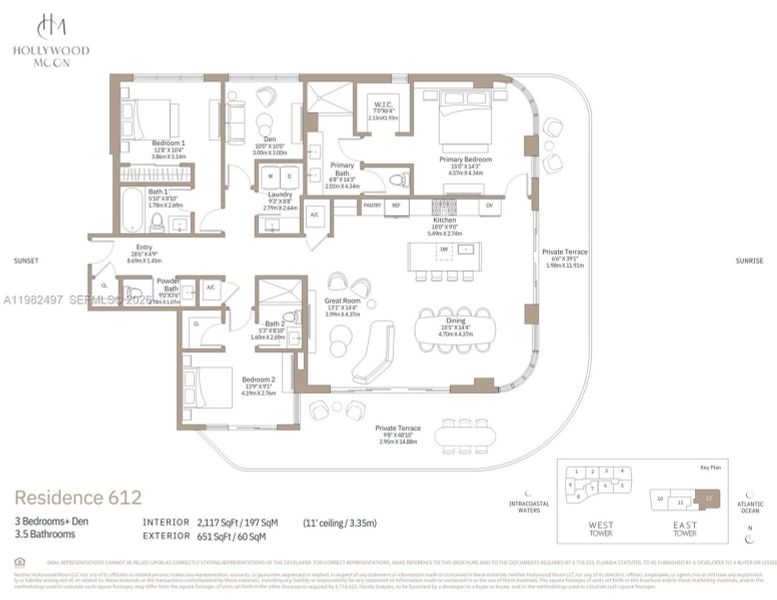 2D floor plan layout of this home in , Hollywood, FL (Image 3).