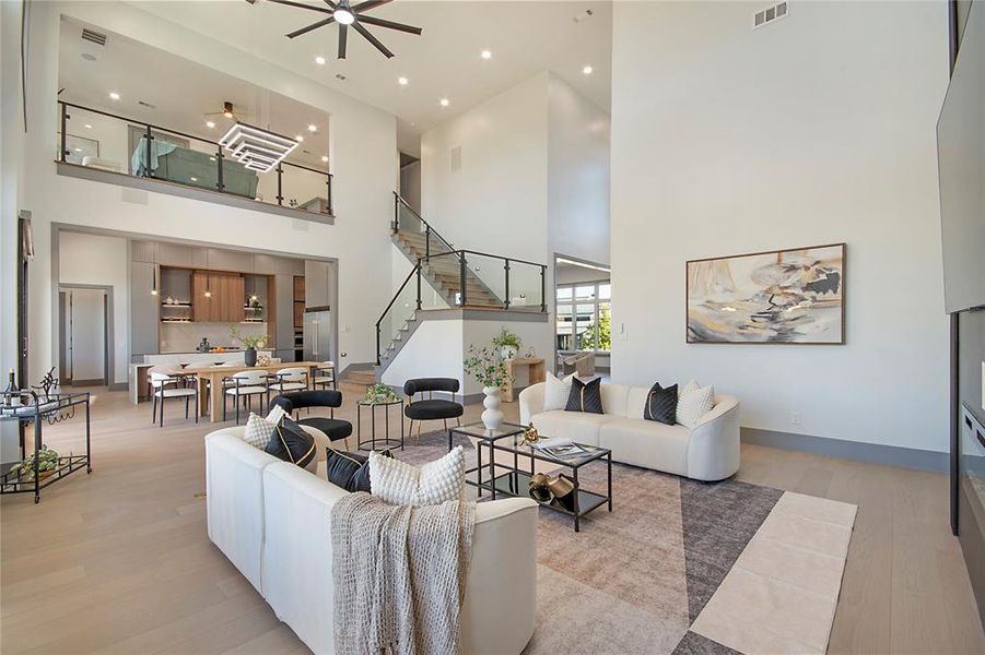 Furnished interior view inside a new home in , Heath (Image 11).