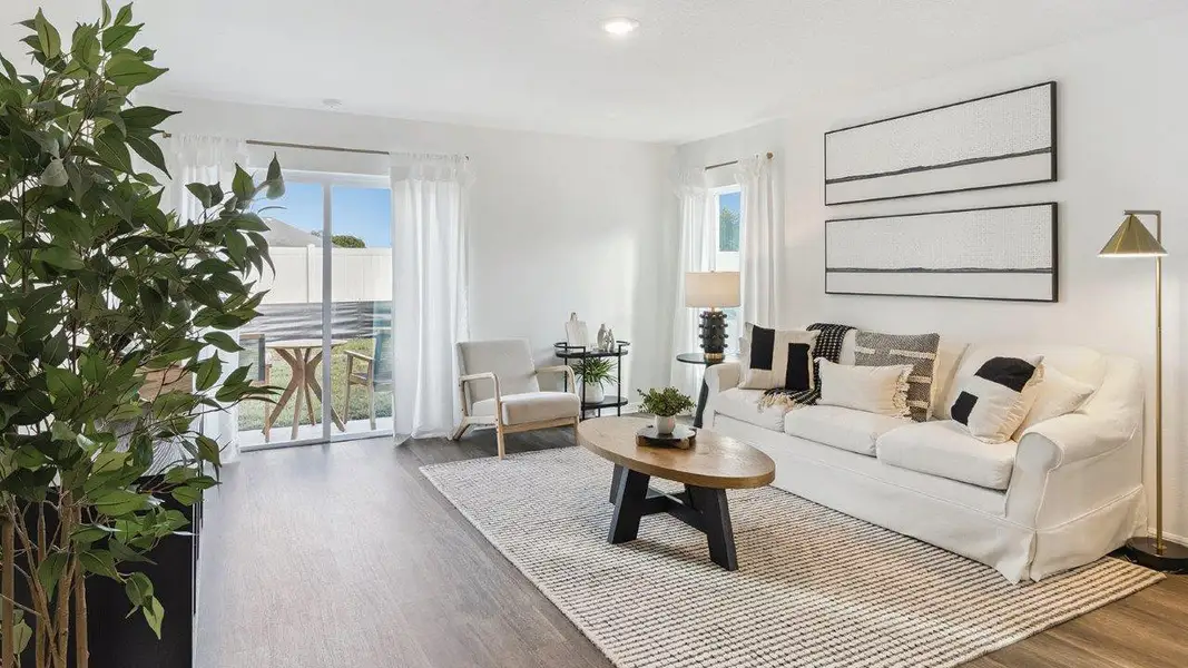 Furnished interior view inside a new home in Leoma's Landing, Lake Wales (Image 4). Furnished interior view inside a new home in Leoma's Landing, Lake Wales (Image 4).