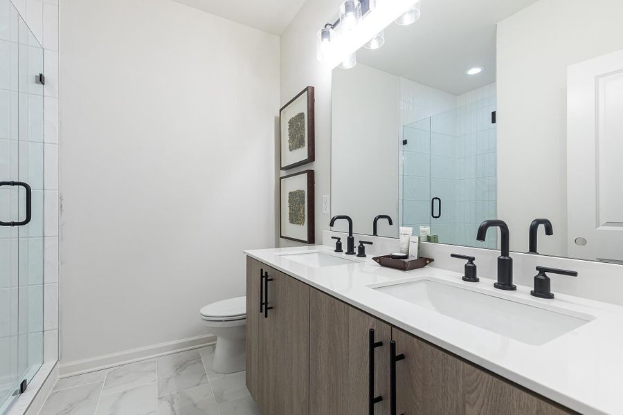 Furnished interior view inside a new home in BelleWether, Chattanooga (Image 9).