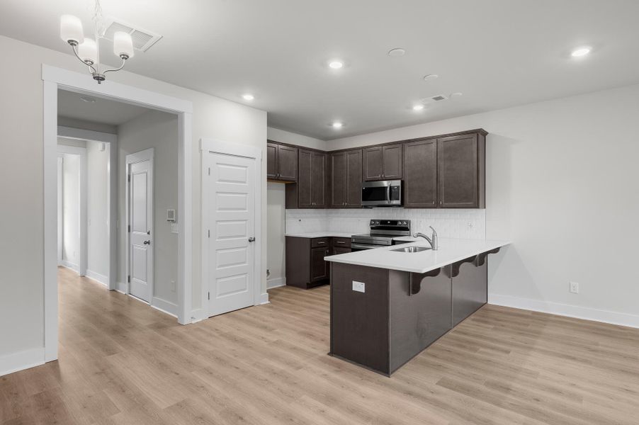 Photo is of a similar home