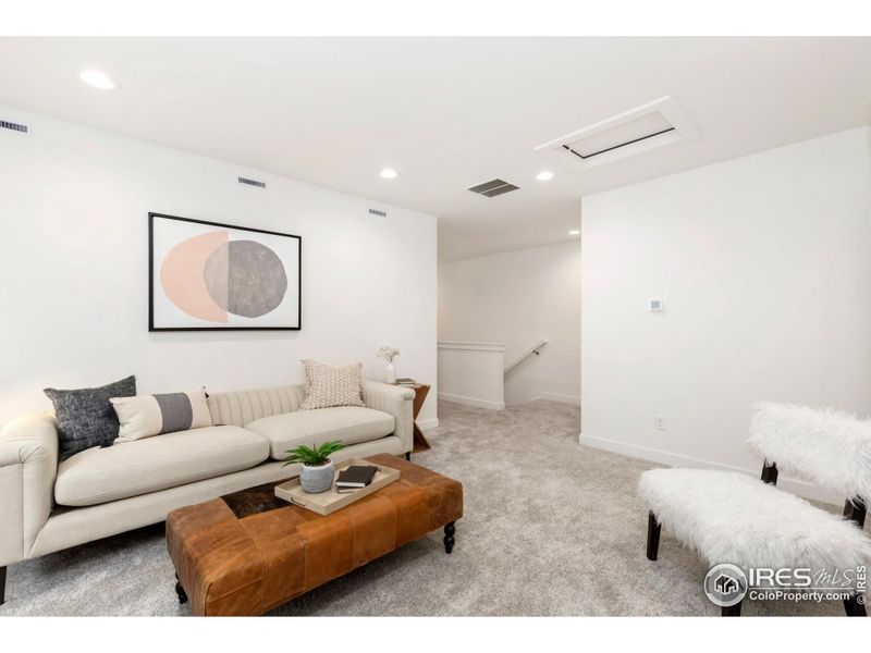 Upstairs living area