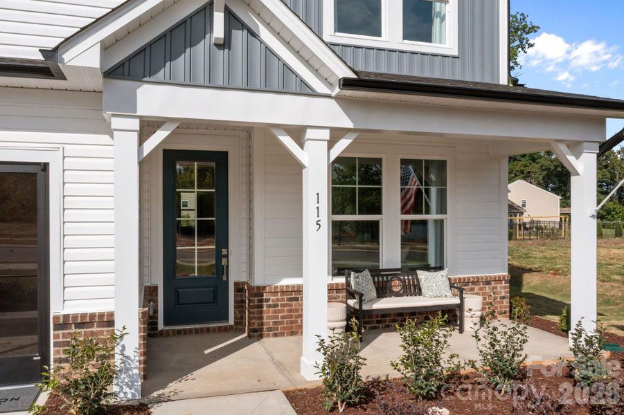 Exterior details and patio area of a home in Windgate, Mooresville (Image 3).